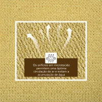 Outsunny Vela de Sombra Retangular 4x6 m Toldo Vela de HDPE com Anéis de Aço Inoxidável e Cordas para Jardim Pátio Bege(m-4)