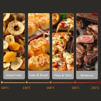 HOMCOM 16L Mini 1400W Countertop Oven - Black/Silver Tone(m-8)