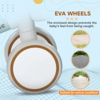 AIYAPLAY Kids Balance Bike for 1-3 Years Old with Adjustable Seat, Silent Wheels, Green(m-7)