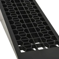 HOMCOM Conjunto de 2 Rampas para Automóvel Carga até 3000 kg Rampa para Carros SUVs e Carrinhas Pequenas 70x19,5 cm Preto(m-8)