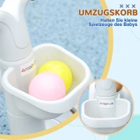 AIYAPLAY Laufrad, verstellbarer Sitz, Flüsterräder, für 1-3 Jahre, bis 20 kg, Grün/Weiß(m-6)