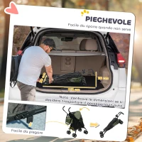 PawHut Passeggino per Cani con 2 Finestre a Rete, in Acciaio e Tessuto Oxford, 76x44x103 cm, Nero e Verde Scuro(m-6)