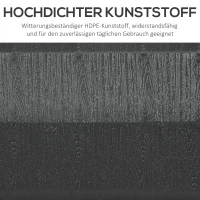 Outsunny Sonnenschirmständer bis 40 kg befüllbar Schirmständer mit Griff, Quadratisch Schirmhalter Schwarz(m-6)