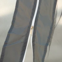 Outsunny 3 x 3(m) Pop Up Gazebo, Double-roof Garden Tent with Netting and Carry Bag, Party Event Shelter for Outdoor Patio, Dark Grey(m-12)