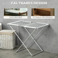 HOMCOM Wäscheständer mit Heizfunktion, 45-55 ℃, zusammenklappbar, 144L x 53B x 96H cm(m-5)