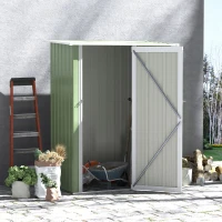 Outsunny Magazie pentru Unelte Sopron din Otel Impermeabila 142x84x189cm(m-2)