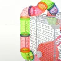 PawHut cusca cu 5 niveluri pentru rozatoare, 46x30x58 cm(m-14)