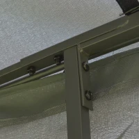 Outsunny 3(M)x3(M) Garden Gazebo Double Top Outdoor Canopy Patio Event Party Wedding Tent Backyard Sun Shade with Netting - Grey(m-11)