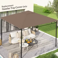 Outsunny Acoperis de Schimb Copertina de Rezerva pentru Foișor Respirabil 3x3m(m-10)