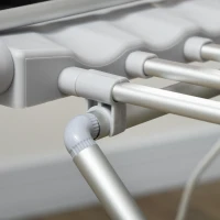 HOMCOM Wäscheständer mit Heizfunktion, 45-55 ℃, zusammenklappbar, 144L x 53B x 96H cm(m-9)