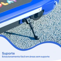 AIYAPLAY Trotinete Elétrica para Crianças Máx. 10 km/h Motor 80 W Autonomia Máxima 8 km Trotinete com Luzes LED Travão Traseiro 76x46x93 cm Azul(m-8)