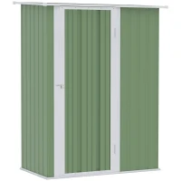 Outsunny Magazie pentru Unelte Sopron din Otel Impermeabila 142x84x189cm(m-1)