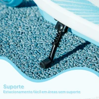 AIYAPLAY Trotinete Elétrica para Crianças Máx. 6 km/h Motor 80 W Autonomia Máxima 8 km com Luzes LED Travão Traseiro Azul Claro(m-9)