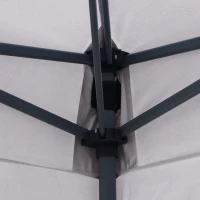 Outsunny 3 x 3(M) Pop Up Gazebo, UPF 50+ Foldable Canopy Tent with Wheeled Carrybag, 4 Leg Weight Bags, Height Adjustable Marquee Shelter 1 person easy setup for Outdoor Garden Patio Party, Dark Grey(m-10)