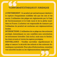 Outsunny Cage attrape animaux nuisibles 1 entrée dim. 80L x 25l x 30H cm vert foncé(m-6)