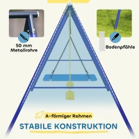 AIYAPLAY Schommelset voor 3 Kinderen, 120 kg Capaciteit, Buitenschommels, Kleurrijk(m-5)