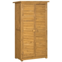 Outsunny Houten tuinkast lessenaarsdak tuinhuisje gereedschapshuisje gereedschapsschuur gereedschapskast