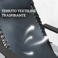 Outsunny Set 2 Sedie Sdraio a Gravità Zero Pieghevoli con Schienale Regolabile e Tavolino, Grigio(m-6)