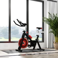 HOMCOM Mata ochronna antypoślizgowa pod sprzęt fitness 4 mm grubości 200x100 cm Czarna(m-7)