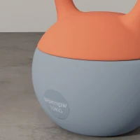 SPORTNOW 4kg/6kg/8kg/10kg Soft Kettlebell, Set of 4 Kettle Bell with Non-Slip Handle for Home Gym Weight Lifting and Strength Training(m-8)