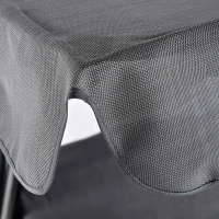 Outsunny Outdoor 3-person Metal Porch Swing Chair Bench, Grey(m-11)