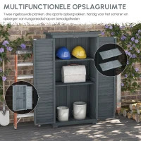 Outsunny tuinkast 87 cm x 46,5 cm x 160 cm(m-7)