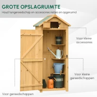 Outsunny tuinkast 77 cm x 54,2 cm x 179 cm(m-4)