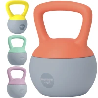 SPORTNOW 4kg/6kg/8kg/10kg Soft Kettlebell, Set of 4 Kettle Bell with Non-Slip Handle for Home Gym Weight Lifting and Strength Training(m-1)