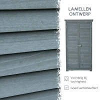 Outsunny tuinkast 87 cm x 46,5 cm x 160 cm(m-5)