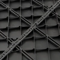 Outsunny Set de 9 Baldosas Cuadradas de 30x30 cm con Área de 0,81 m² Losetas Sistema de Clic para Balcón Terraza Jardín Negro(m-8)