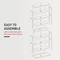 HOMCOM 360 CD Storage Unit - Black(m-7)