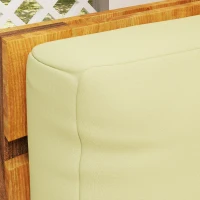 Outsunny Coussins de palette extérieur 2 places coussins de siège pour euro palette lavable 120 x 80 cm et 120 x 45 cm, beige(m-9)