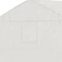 Outsunny Garten Tunnel-Gewächshaus 10,4 m² UV-Schutz aufrollbare Reißverschlusstür Mesh-Fenster 350 x 300 x 200 cm weiß(m-5)