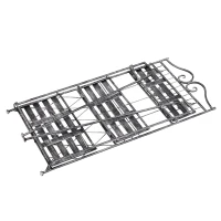 Outsunny Pflanzregal Pflanzenständer Blumenregal Blumenständer Blumentreppe Gartenregal 3 Ebenen Metall Silbergrau 44 x 25 x 96 cm(m-13)