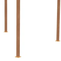 Outsunny Pergola rétractable structure alu + toile polyester haute densité protection contre le soleil  3 x 3 x 2,25 m beige(m-9)