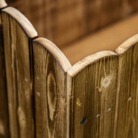 Outsunny Hochbeet Pflanzkasten Kräuterbeet Pflanzbeet Gemüse Blumenbeet Blumenkasten Tannenholz 120 x 40 x 40 cm(m-10)