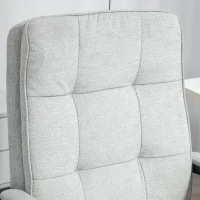 HOMCOM Scaun Ergonomic de Birou cu Spatar inalt Gri(m-9)