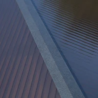 Outsunny Gartenpavillon 2,4 x 1,5 m - Grillabdeckung Steakhouse 2 Seitengestelle, Grilldach Aluminium-Metall Schwarz Polycarbonat-Dach(m-4)