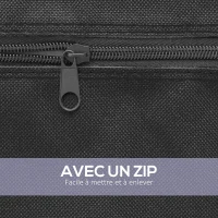 SPORTNOW Table de tennis de table ping-pong pliable + housse de protection pour l'intérieur et l'extérieur, bleu et noir(m-9)