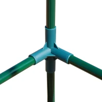 Outsunny Garten Gewächshaus Tomatengewächshaus Netz Sonnenschutz Anti-UV-Sonnenschirm 50-60% 2 Rolltüren mit Reißverschluss Stahl HDPE Dunkelgrün Schwarz(m-5)