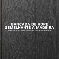 Outsunny Mesa Dobrável de Jardim Portátil 180x75,5x73 cm Mesa de Refeição de Exterior em Aço e HDPE com Alça de Transporte para 6 Pessoas Cinza Escuro(m-5)