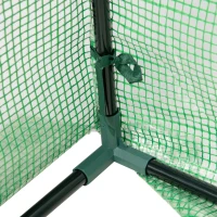 Outsunny Gewächshaus mit aufrollbaren Fenstern, wetterbeständig, 180 cm x 60 cm x 60 cm, Grün(m-12)