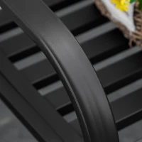 Outsunny Antique Style Outdoor Cast Iron Front Porch Bench Path Chair Seat Outdoor(m-10)