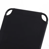 Outsunny Sonnenliege, 5-fach verstellbare Rückenlehne, schnelltrocknend, Metallrahmen, 190 x 56 x 28 cm, Schwarz(m-7)