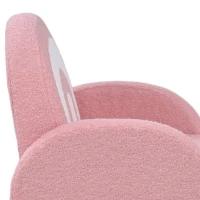 AIYAPLAY Poltrona para Crianças com Encosto em Forma de Arco-Íris Sofá para Crianças Tecido Suave em Borrego 45x41x52 cm Rosa(m-8)
