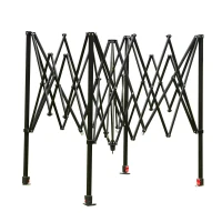 Outsunny Gewächshaus Treibhaus Tomatenhaus Frühbeet mit Tür und Fenster zum Aufrollen PE Stahl Dunkelgrün 238 x 178 x 240 cm(m-11)