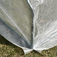 Outsunny Mini Gewächshaus, wetterbeständig, leicht zu transportieren, 99 cm x 71 cm x 60 cm, Folientunnel, Grün(m-9)