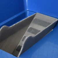 PawHut Kleintierkäfig mit 2 Ebenen und Zubehör 72 cm x 44 cm x 67 cm Blau + Grau + Silber(m-9)