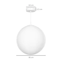 Lampa Księżycowa HOMCOM, Druk 3D, Sterowanie przez Aplikację, Kompatybilność z Muzyką, Różne Tryby Światła, Biały(m-3)