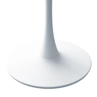 Tavolino da caffè ottagonale moderno, piano in MDF con base in metallo, 80×74×73 cm, per soggiorno e cucina, Bianco(m-8)